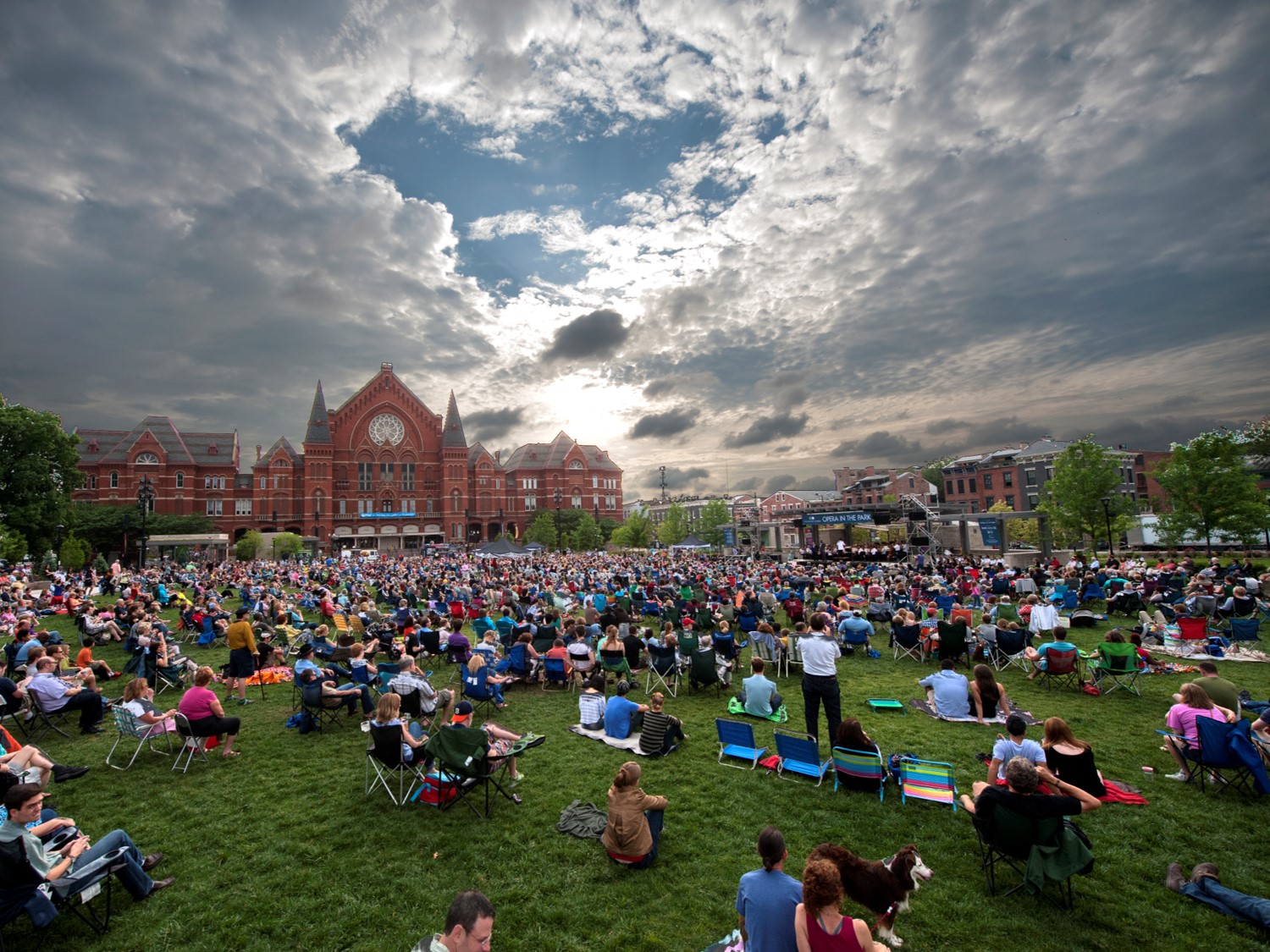 Washington Park in Cincinnati following redevelopment by 3CDC